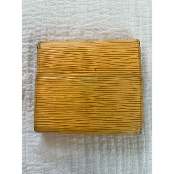 LOUIS VUITTON Epi Portefeuille Elise Wallet Yellow LV Authentic - Picture 3 of 8